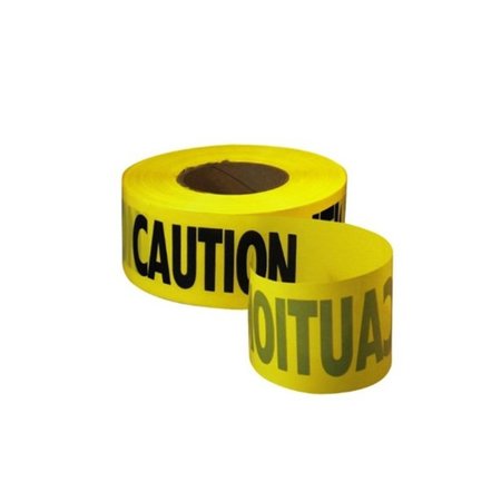 KROWD KONTROL Krowd Kontrol Barricade Caution Tape - Yellow - 3" Wide - 328' Long Roll CT-CAUTION